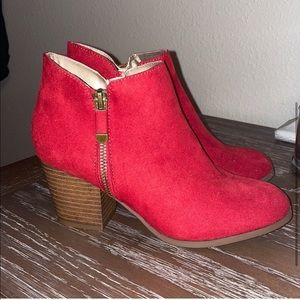 NEW Red Booties
